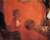 埃德加 德加 : Madame Camus with a Fan